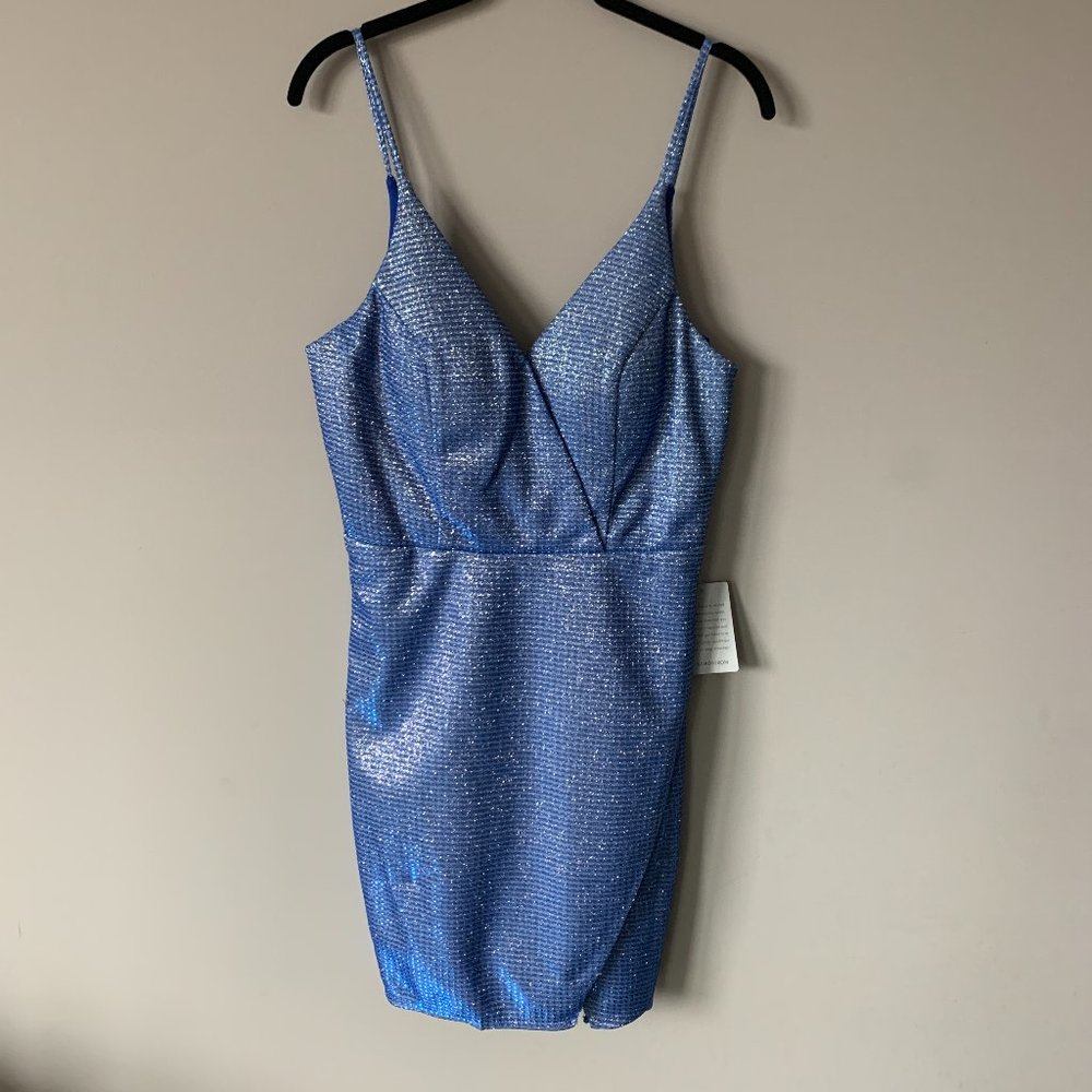 Nordstrom Dress (skinny straps) - Cobalt Blue Shimmer/Glitter